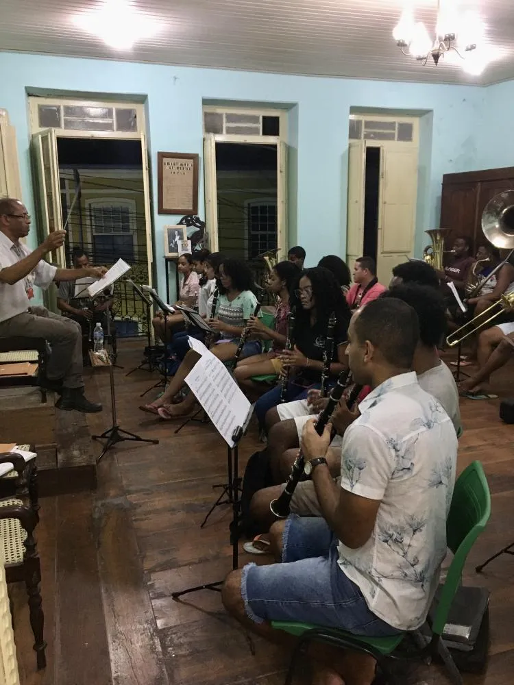 Ensaio da filarmônica. Foto Daniel Freire