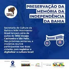 Wiki Ocupa - Cachoeira e São Felix. Lei Paulo Gustavo apoia valorização do patrimônio cultural