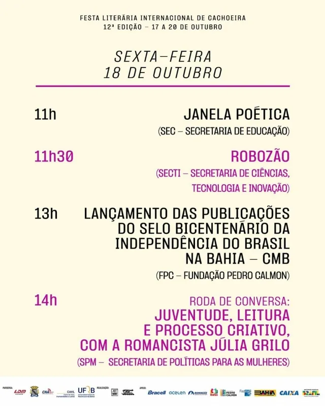 Rodas de conversas e ações do Oxe, me respeite marcam participação da SPM na Flica 2024