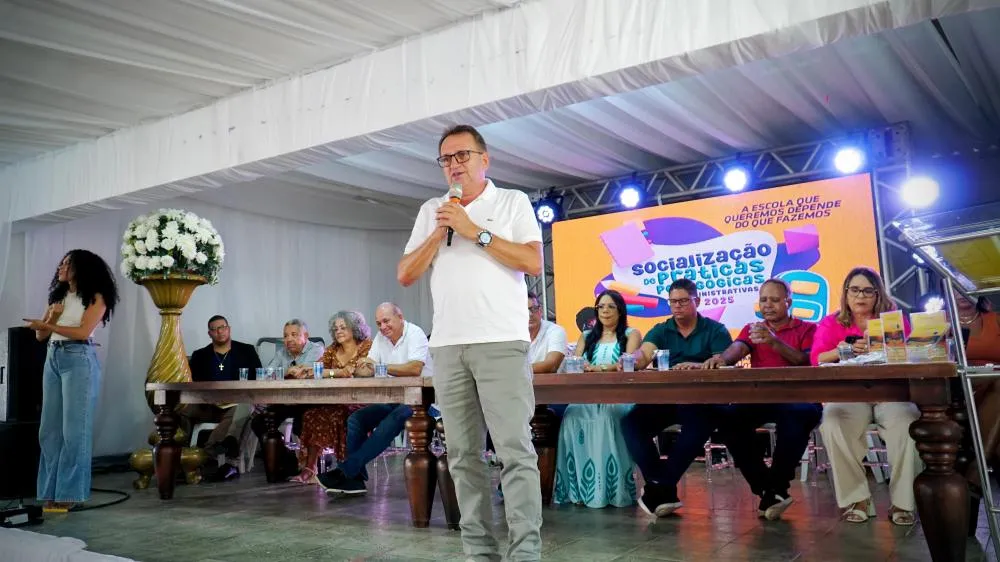 Prefeito Ednaldo reforça compromisso com a educação e cobra melhoria na qualidade do ensino na abertura da jornada pedagógica 2025 